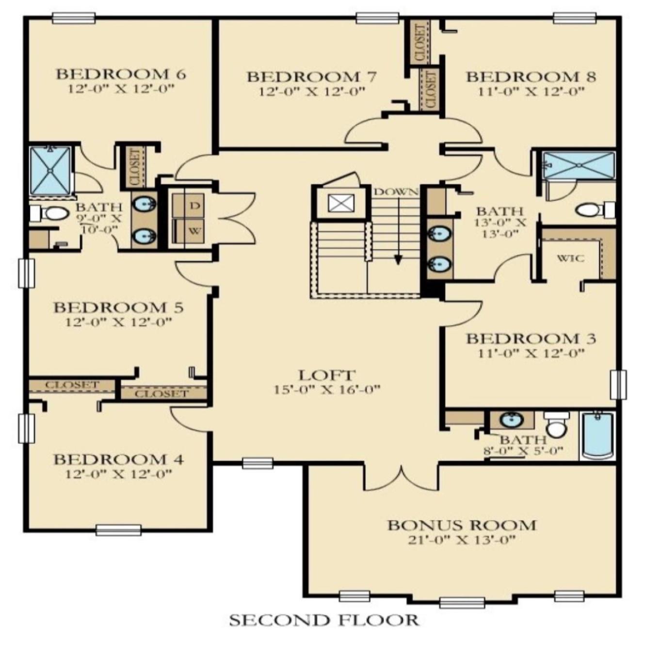Holiday home 8 Bedroom Inside The In Orlando!